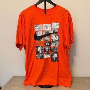 Nike Men's Bold Orange Graphic Tee